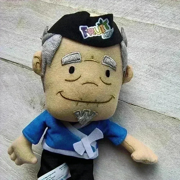 Fruit Ninja Plush Toy Half Brick Sensei Karate Watermelon Doll Figure 9" - Picture 2 of 6